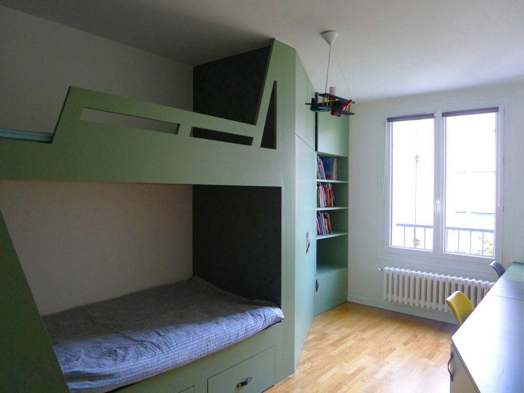 lits et rangements chambre enfants